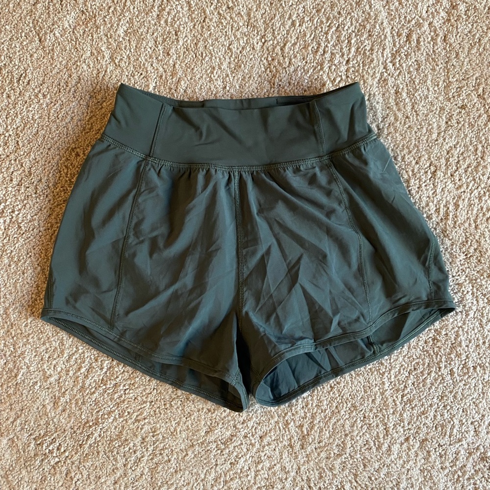 Lululemon Green High Rise Shorts